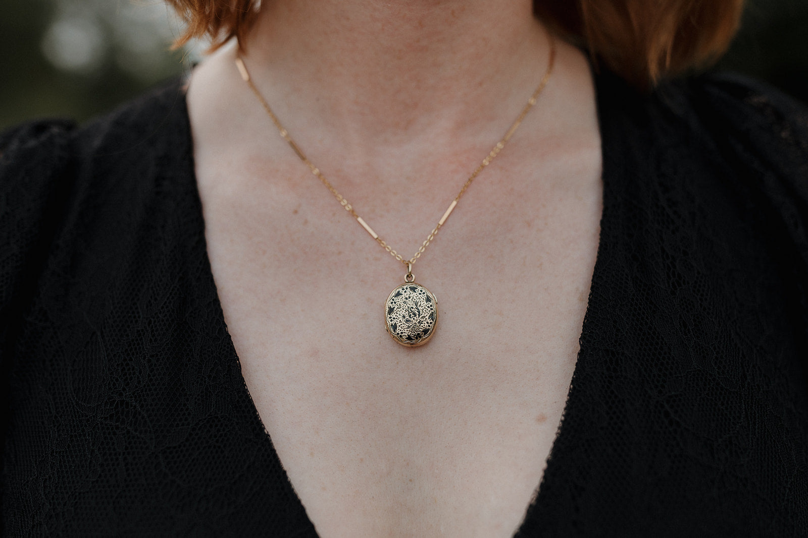 Forever Yours Victorian Mourning Locket