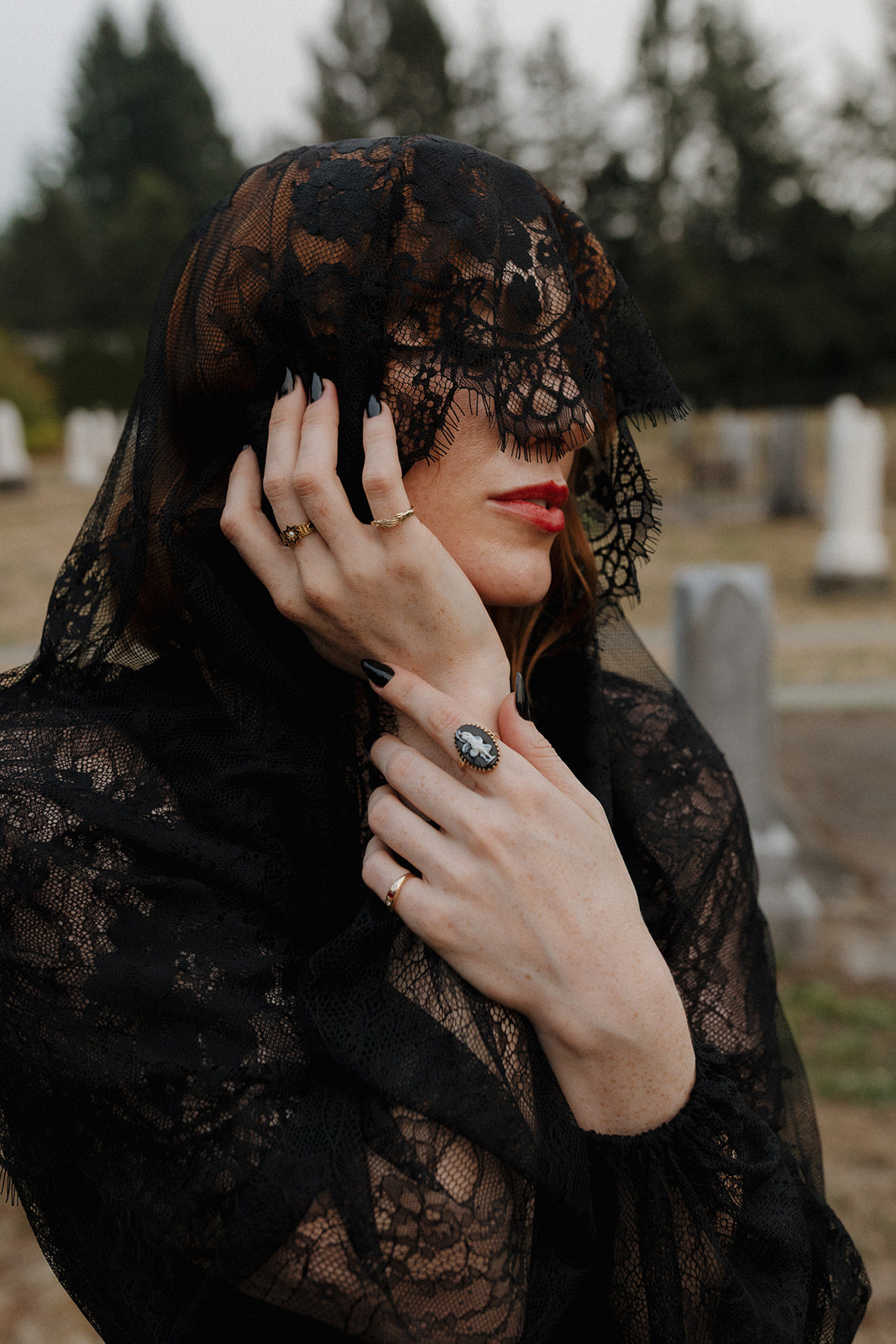 Eternal Muse Antique Cameo Ring