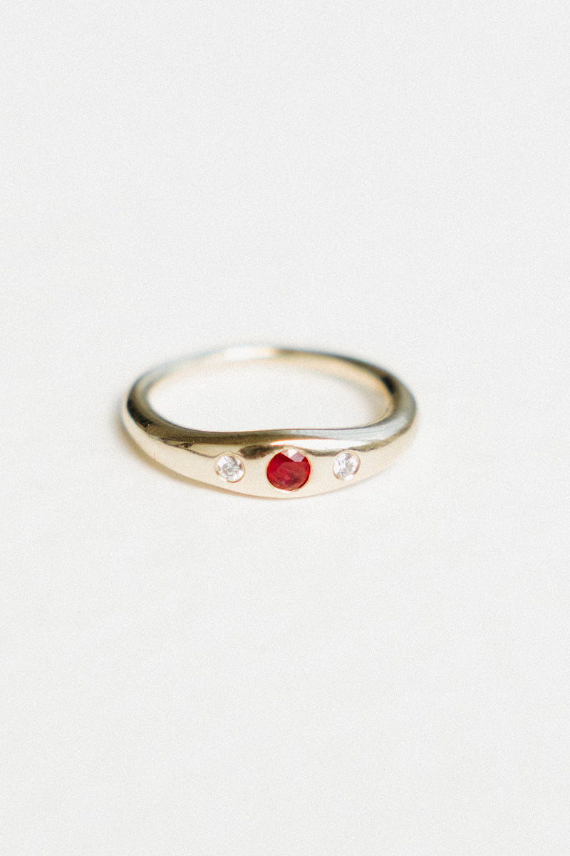 Eternal Love Ruby Pinky Ring
